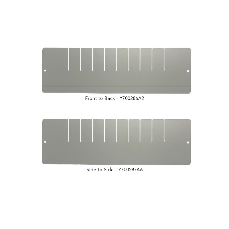 Divider set for 6, 9, 12" Slim Aluminum Med Jr Drawers Only